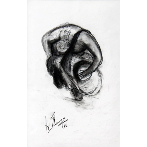 AV70 
Drummer - II  
Charcoal on paper 
19 x 12 inches 
Unavailable (Can be commissioned) 